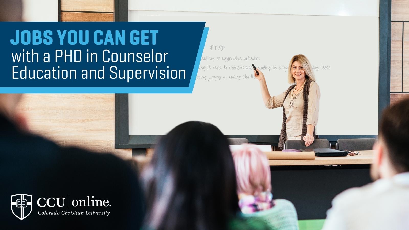 online phd in counselor education and supervision